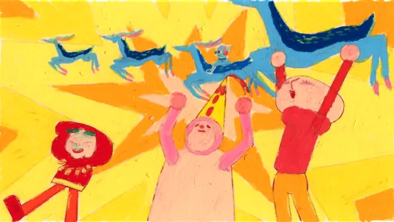 Still from Sidney Tian's experimental animation. 