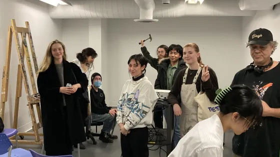 Critique Club participants in prep