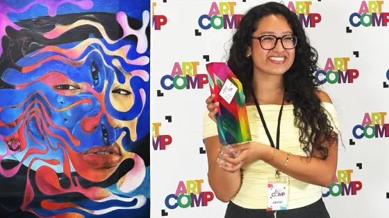 Juliana Saavedra Patino and her award-winning work, Interface.