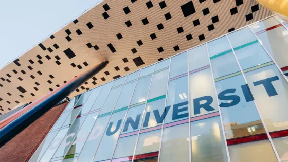 Image of OCAD University, looking up to the tabletop design