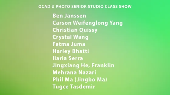 Green poster for Photography show