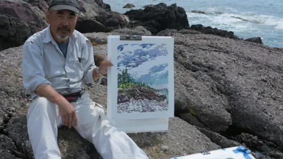 Chinkook Tan working en plein air
