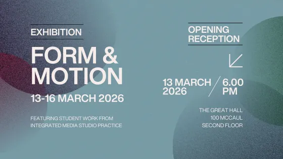 INTM 3rd year student exhibition poster