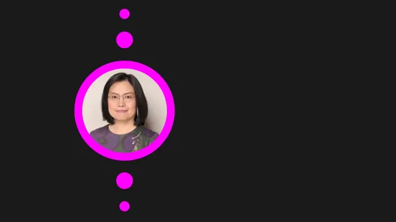 Dr Nithikul Nimkulrat's photo in magenta circle with black background