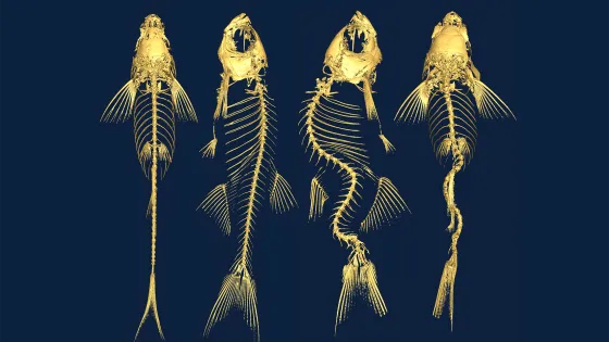 Four fish bones