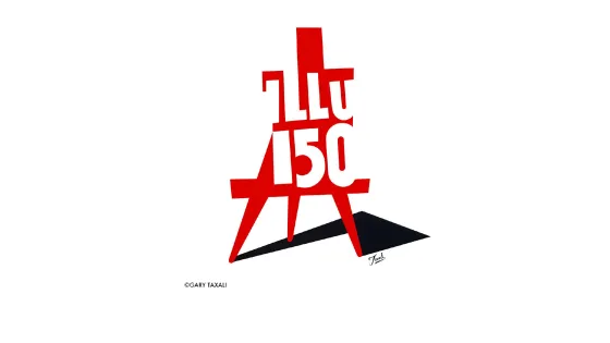 ILLU 150 logo by Gary Taxali