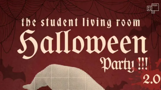 halloween party promotion - student living room