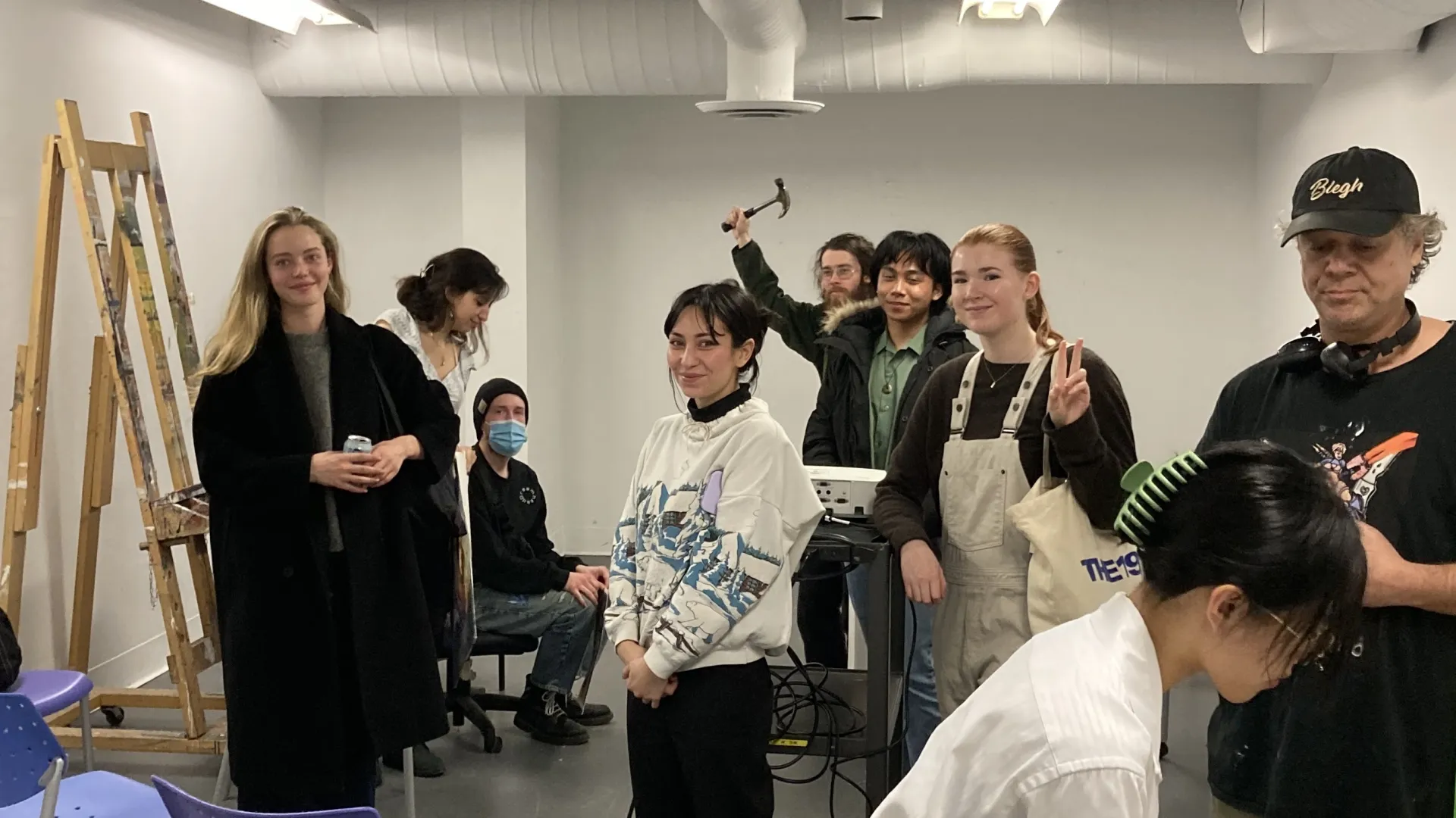 Critique Club participants in prep