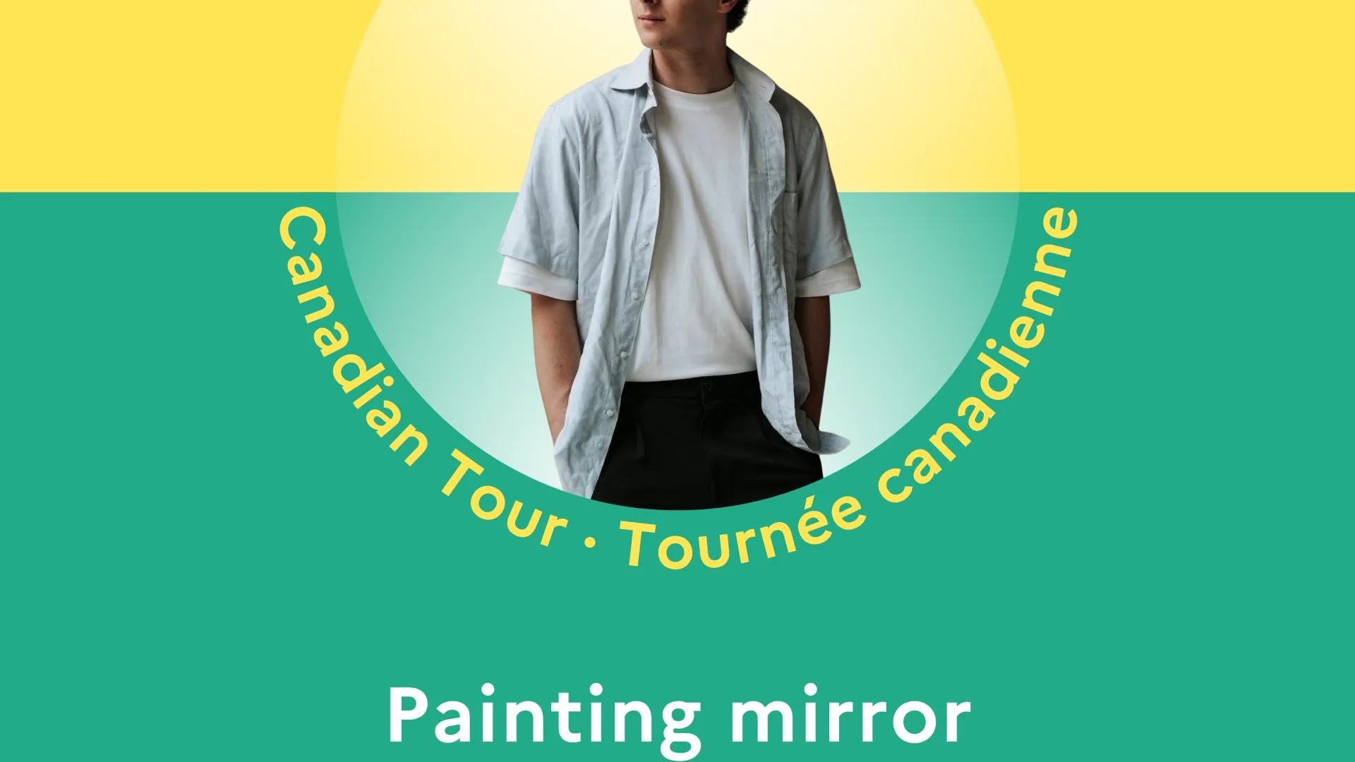 Poster of Maxine Touroute event at OCAD U with words, Painting mirror, Oct. 31 at 7 p.m., 100 McCaul St.