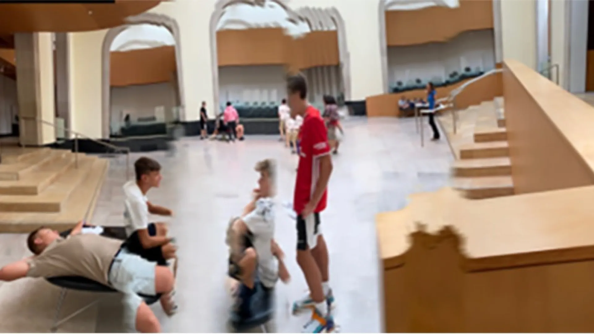 blurred people in AGO