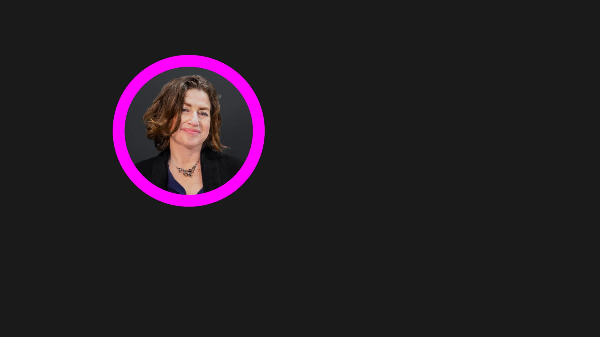 suzanne stein photo in magenta circle