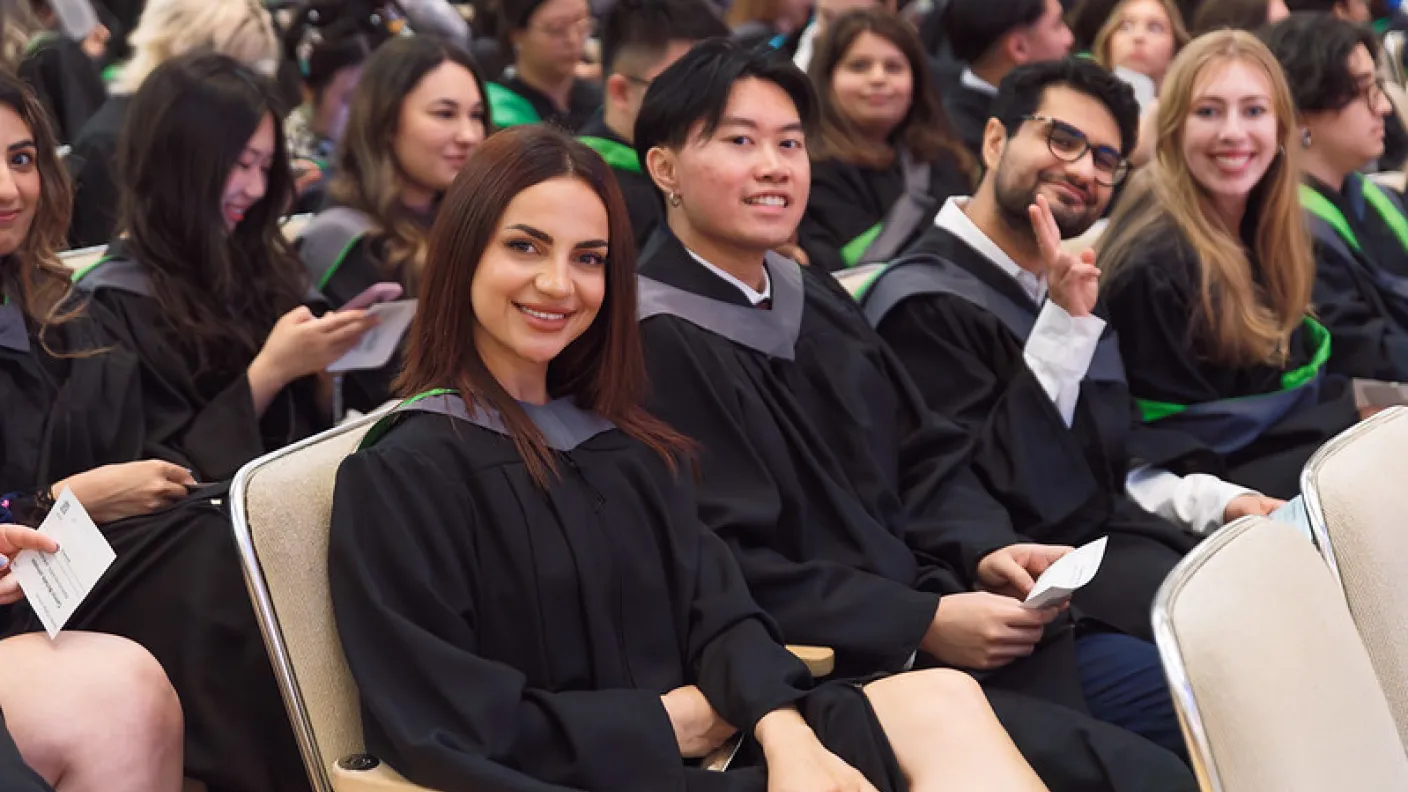 Students at convocation