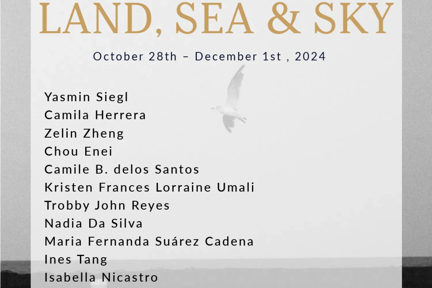 Cover Image which lists all the names of participants