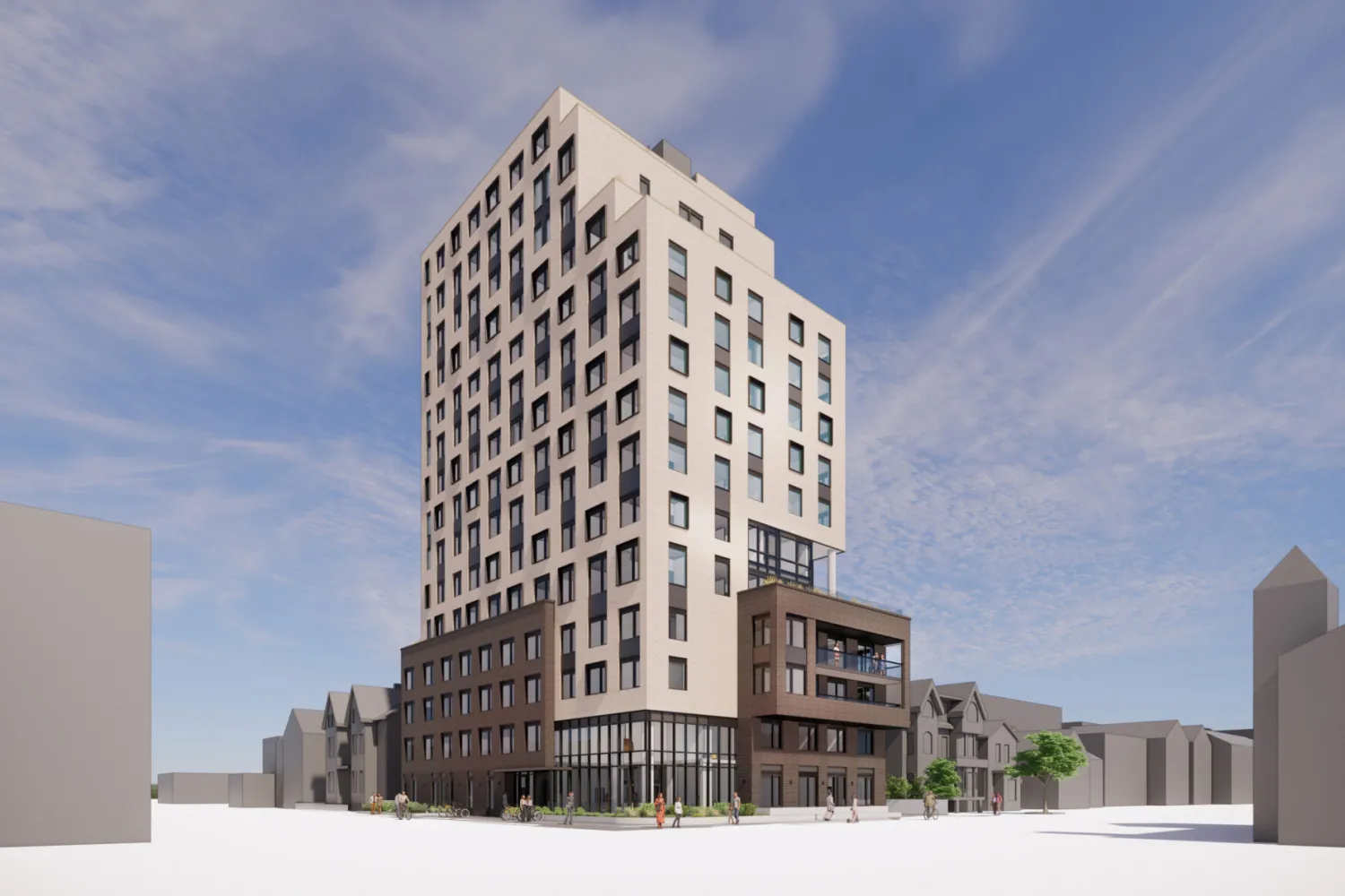 Render of ALMA building in Toronto