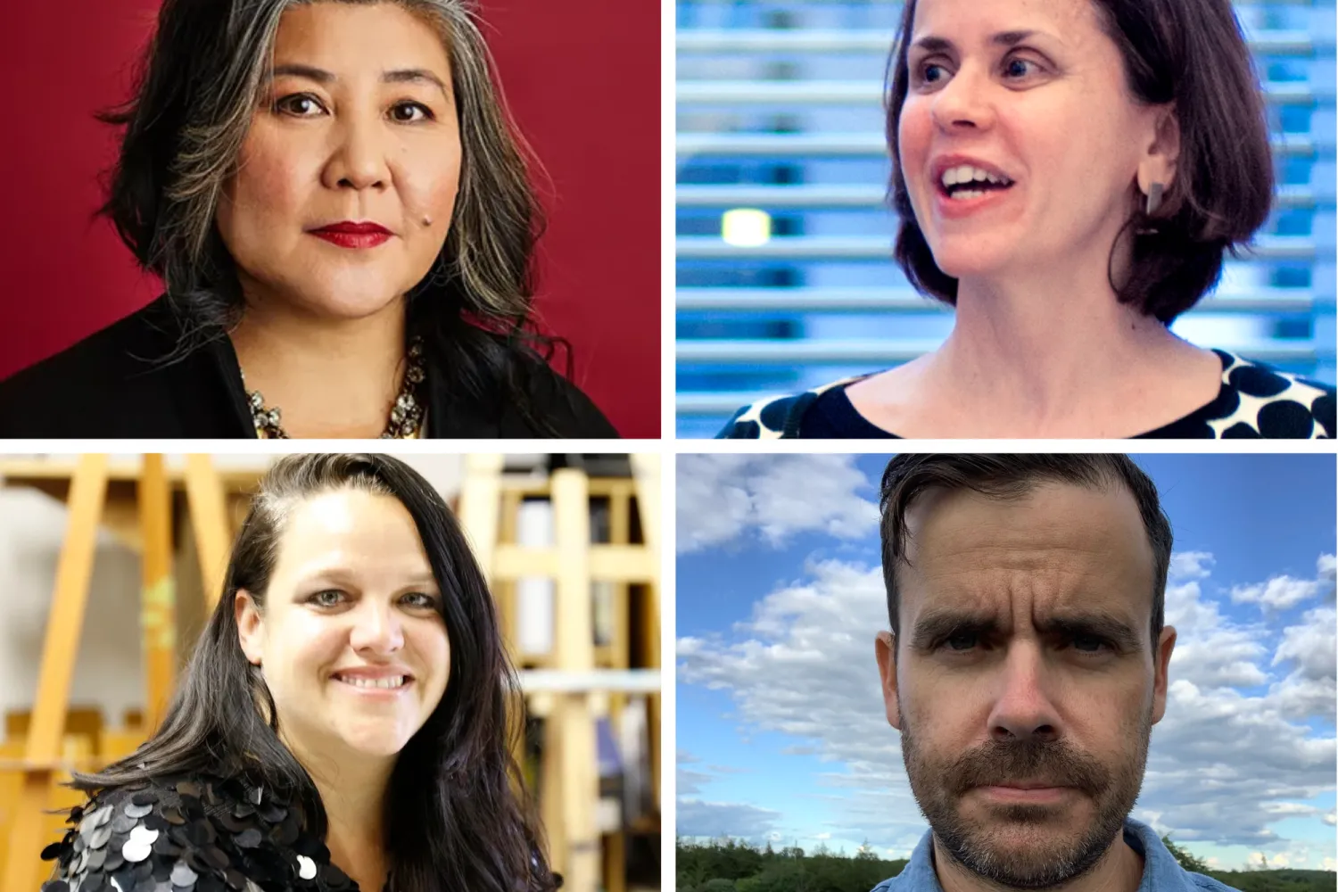 OCAD University President and Vice-Chancellor Ana Serrano, Isabel Meirelles, Ilene Sova, Derek Sullivan