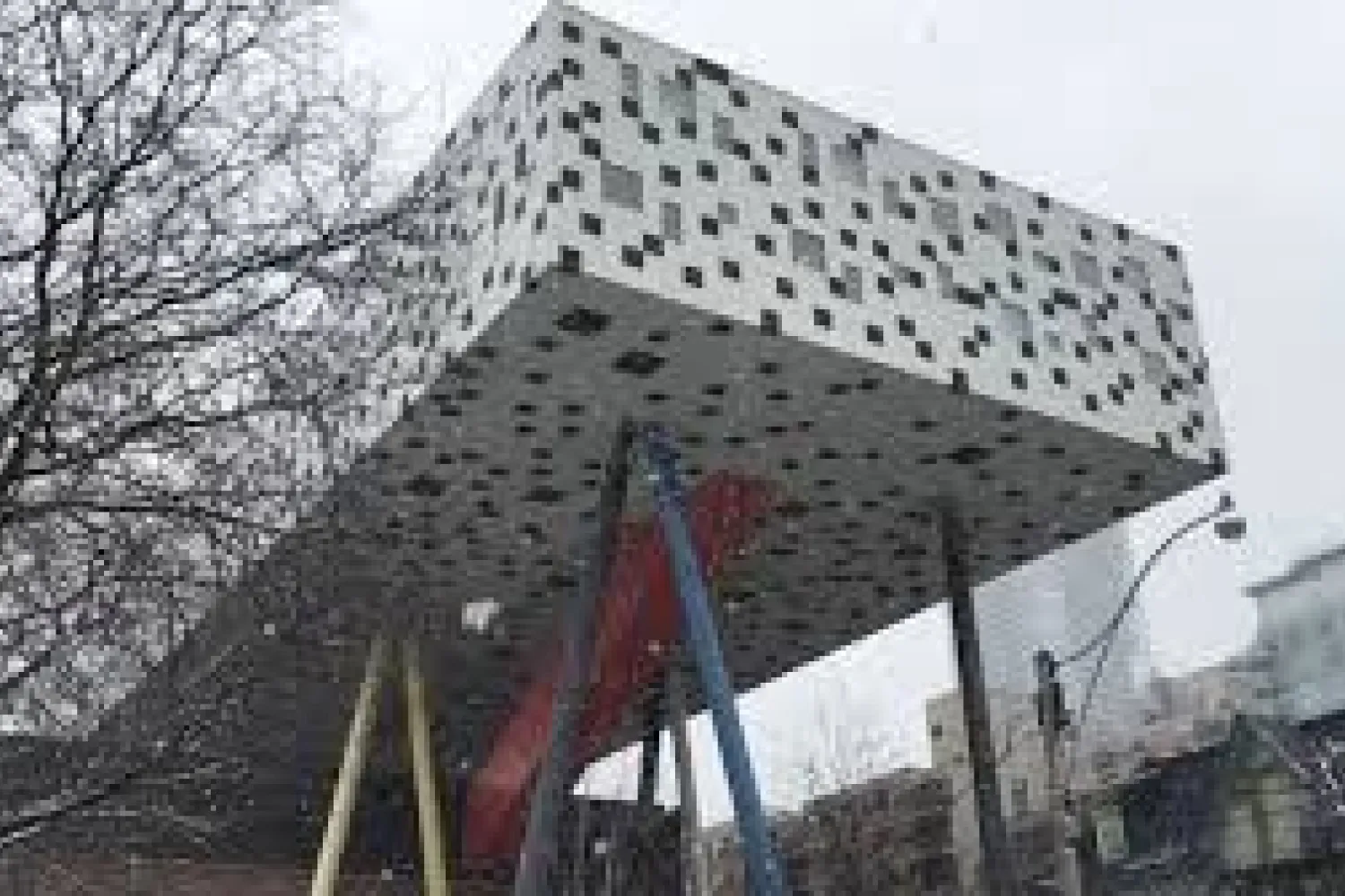 OCAD U tabletop photo during snowstorm