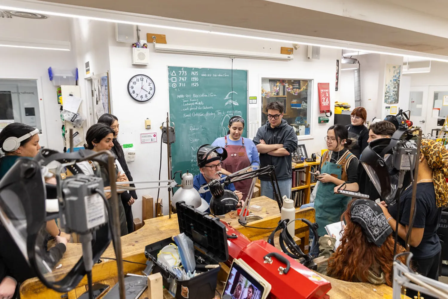 Classroom of students