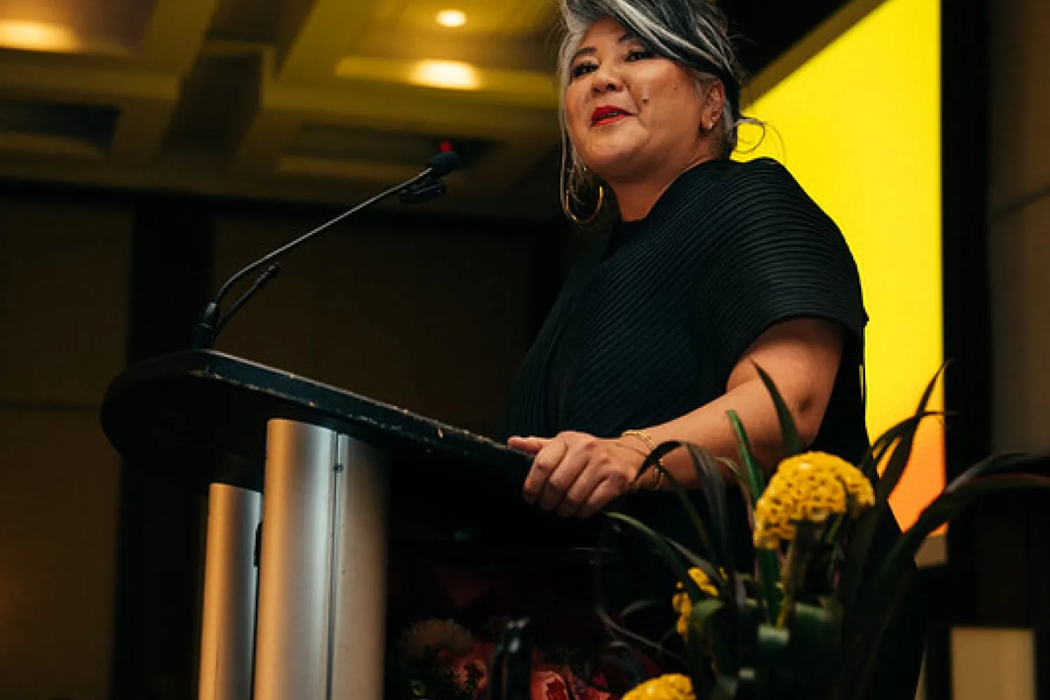 Photo of woman at podium
