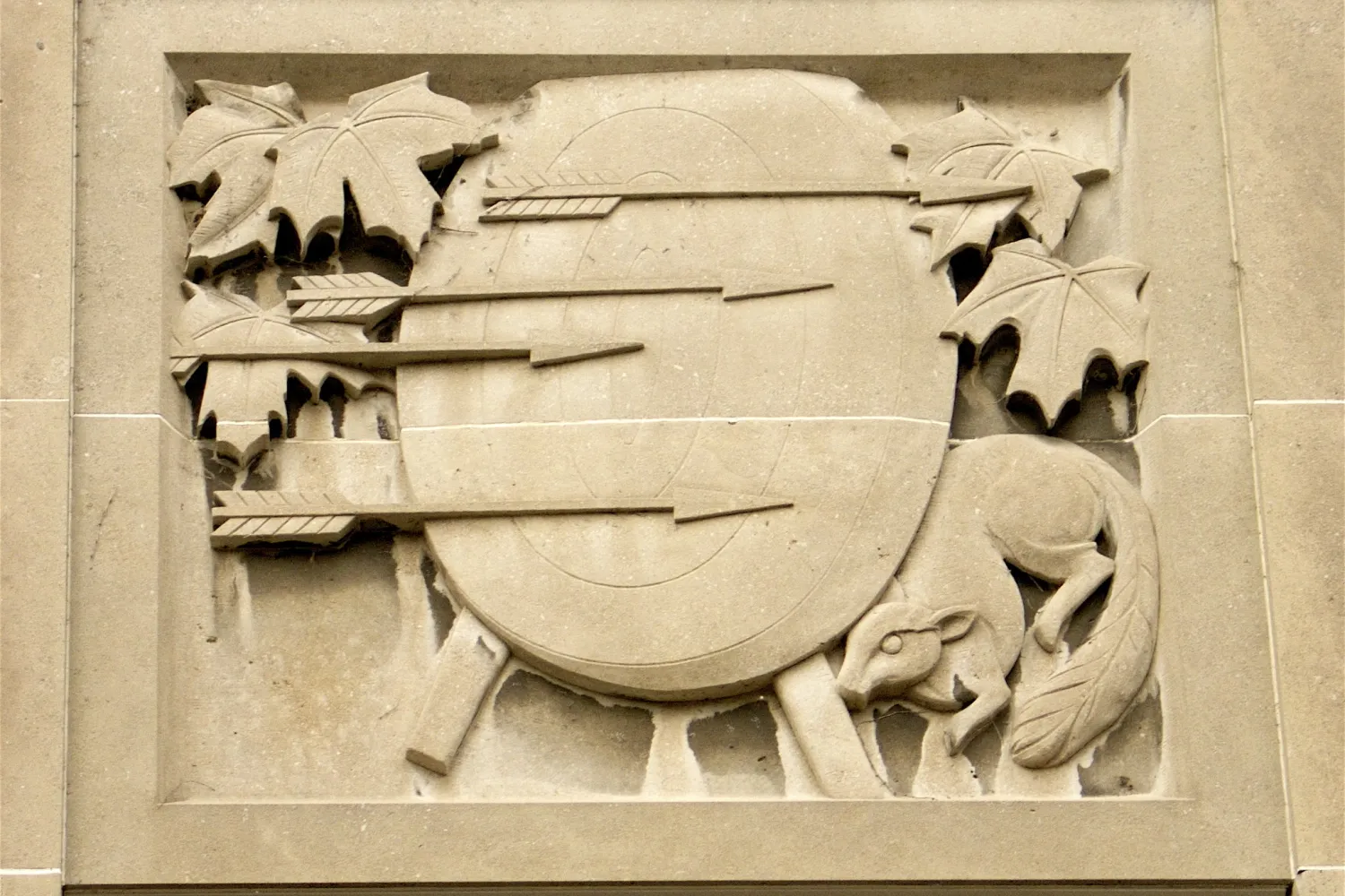 Bas-reliefs by Elizabeth Wyn Wood done in 1962 for the Ryerson Polytechnical Institute. Photo credit - Sandra Rose-Cohen