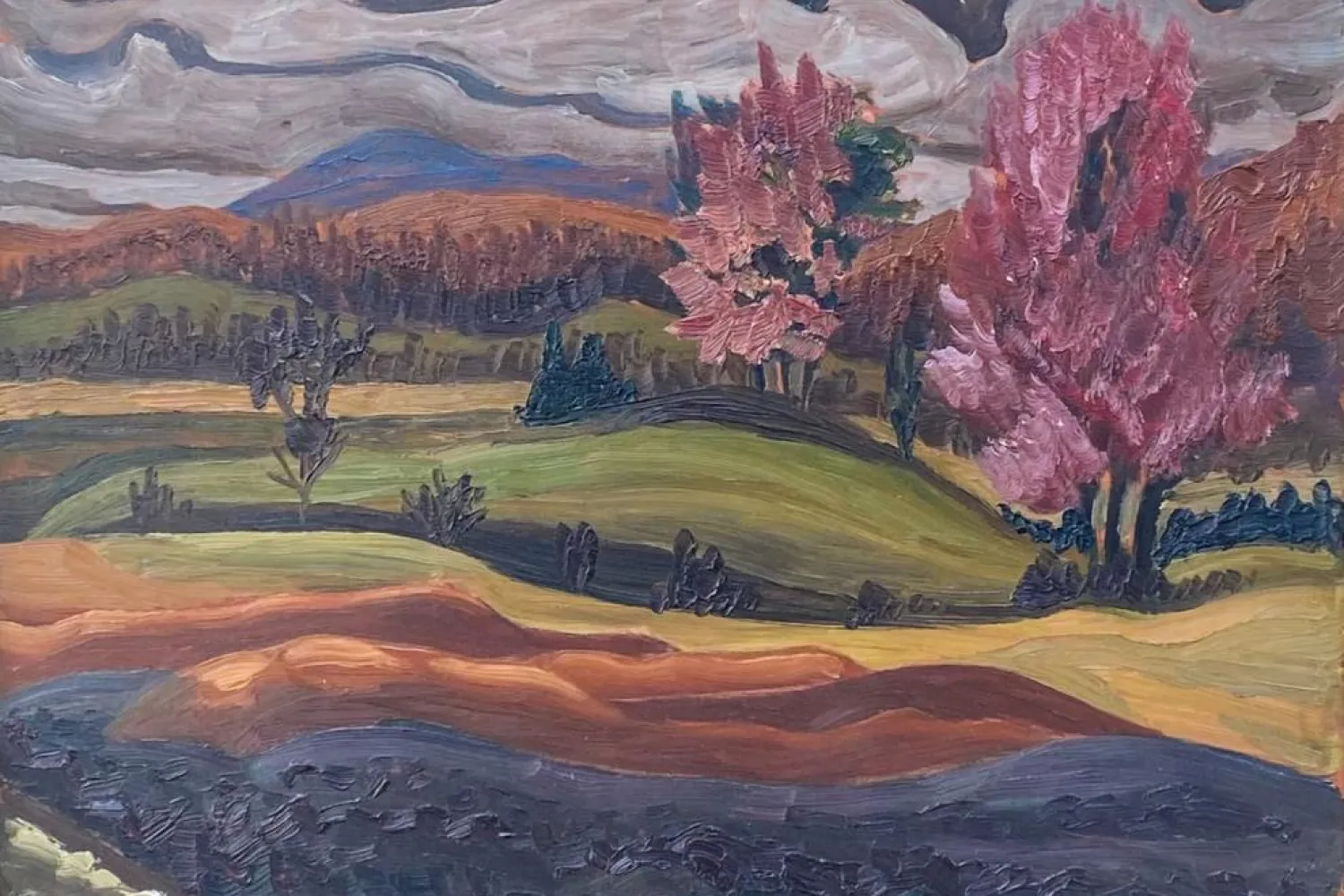 Isabel McLaughlin, A Blowy Day at Cowansville, P.Q. 1937