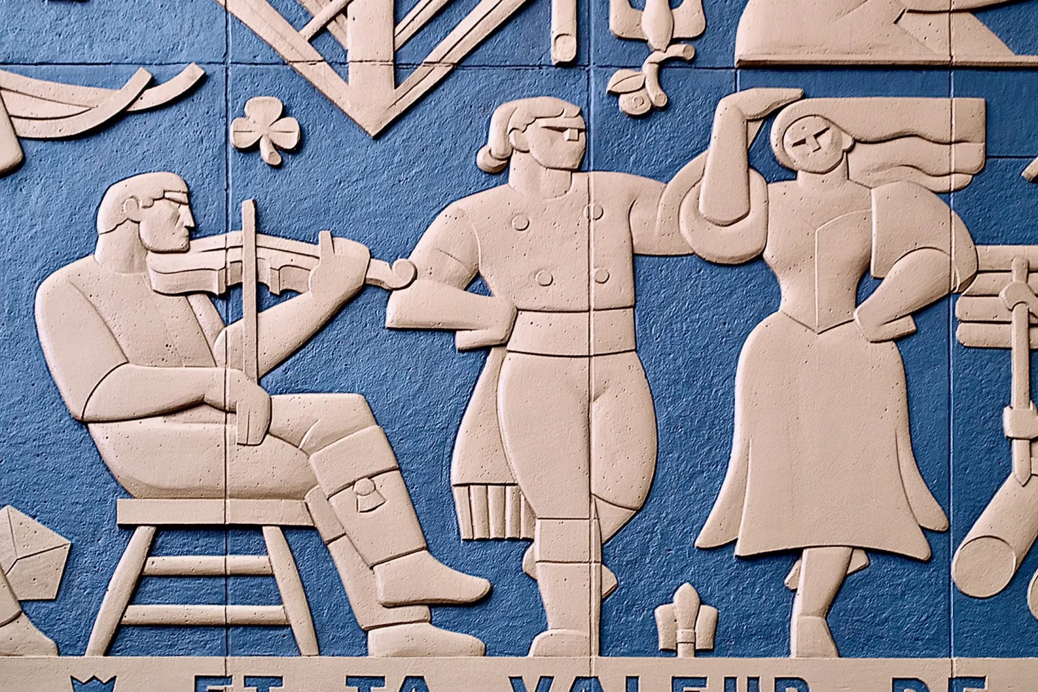 Bas Relief in Montreal Central Station. 