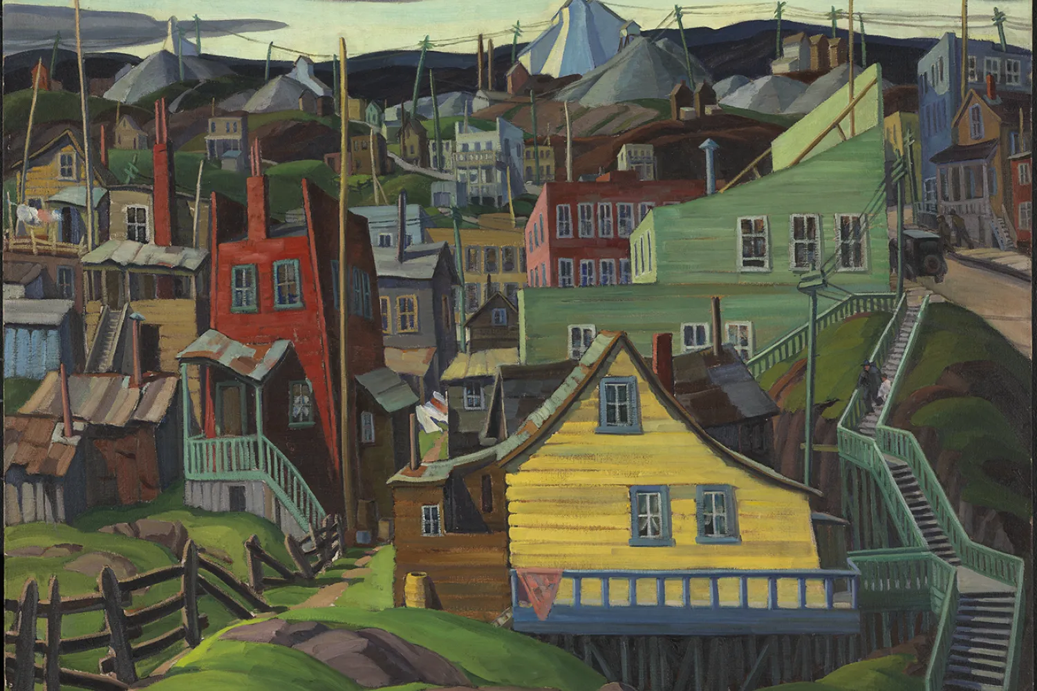 Yvonne McKague Housser, Cobalt, 1931. Oil on canvas, 114.8 × 140 cm. National Gallery of Canada, Ottawa. Purchased 1932. © Estate of Yvonne McKague Housser. Photo: NGC