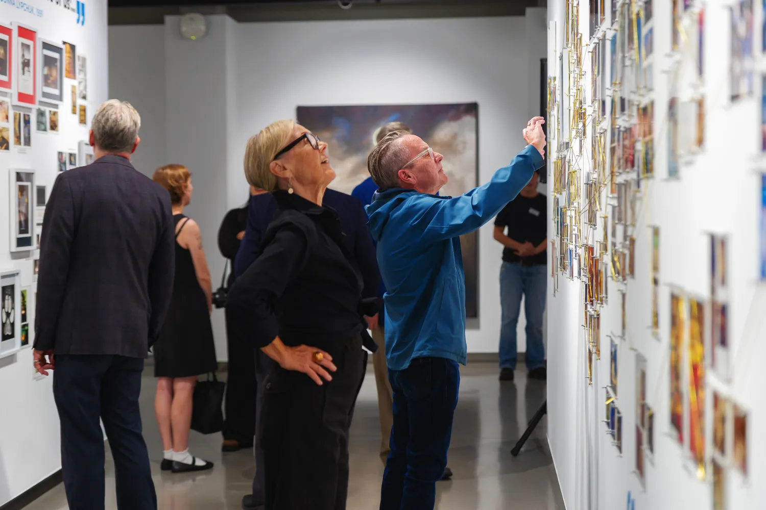 Guests at the opening reception