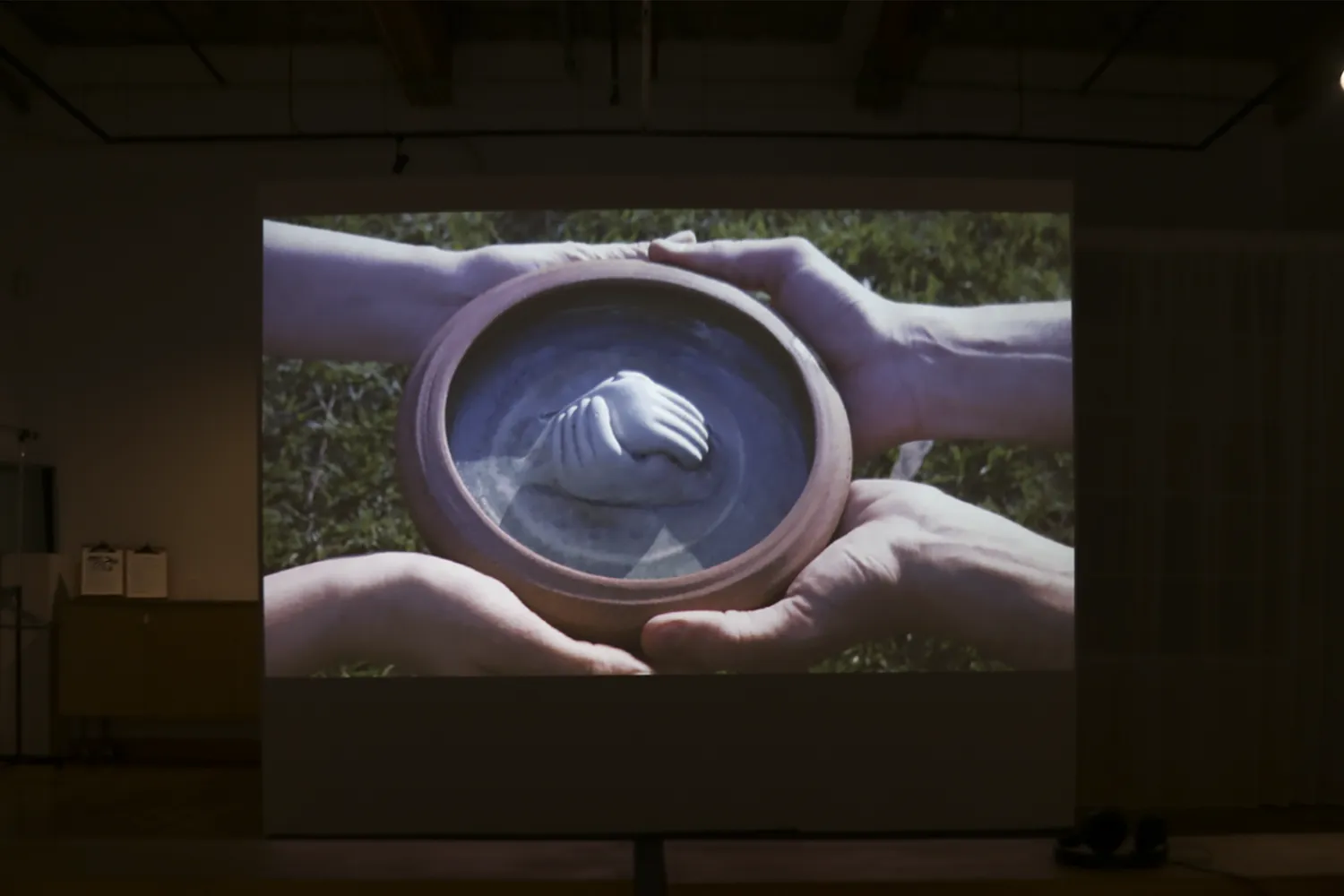 Hala Alsalman, The Rod and the Ring, 2024, Photo of Projection, Photo Credits: Zenab Kazmi