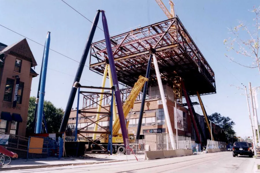 Sharp center being constructed