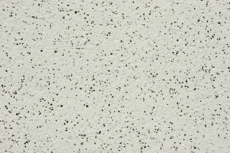 Grey speckled white concrete