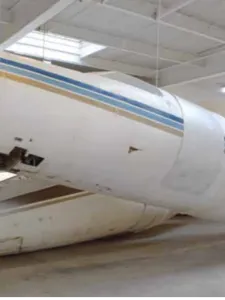 Remains of a plane