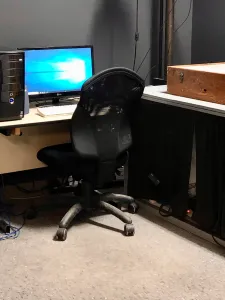 TAIS studios with computer and animation gear.