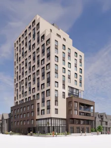 Render of ALMA building in Toronto