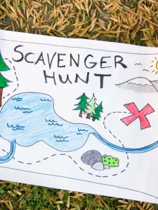 Scavenger hunt map