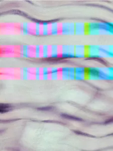 Abstract colours and wiggly lines
