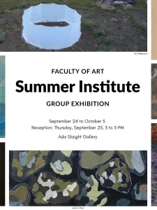 7 faculty artists' work with exhibition info