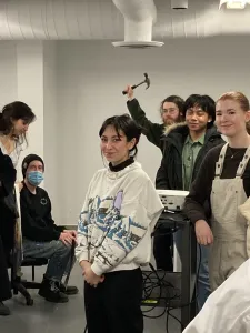 Critique Club participants in prep