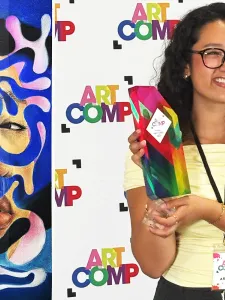 Juliana Saavedra Patino and her award-winning work, Interface.