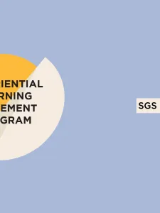 blue background with EXPL logo and text on right: "SGS info session" 