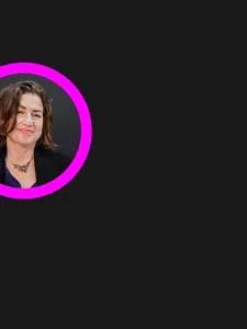 suzanne stein photo in magenta circle