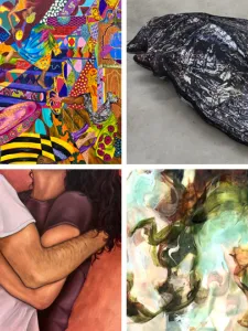 Eight paintings by OCAD U artists