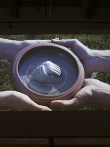 Hala Alsalman, The Rod and the Ring, 2024, Photo of Projection, Photo Credits: Zenab Kazmi