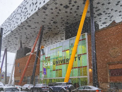 Front of OCAD University building, 100 McCaul St.