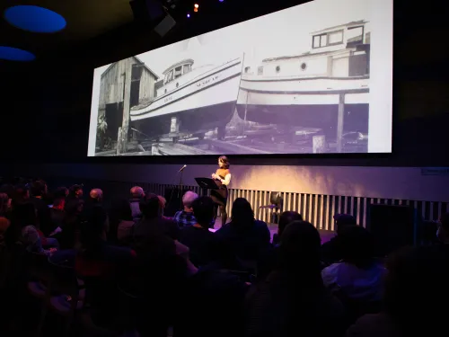 Artist A.S.M Kobayashi in a talk