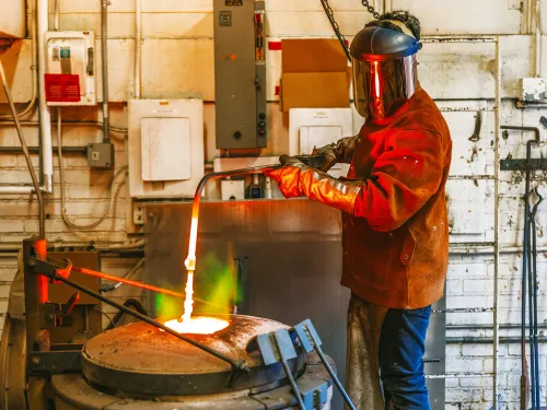 Metal work in the foundry