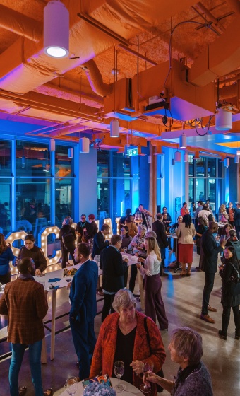 Event space full of people
