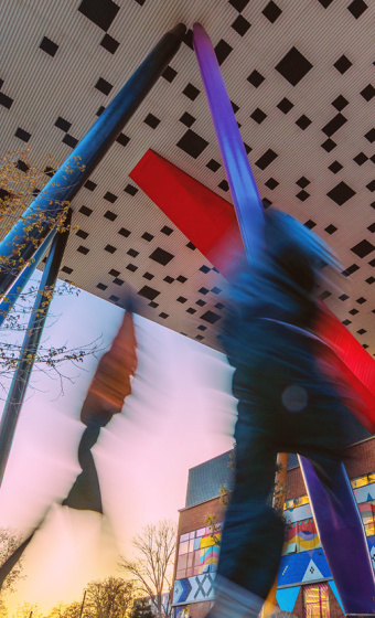Sharp Centre for Design at night