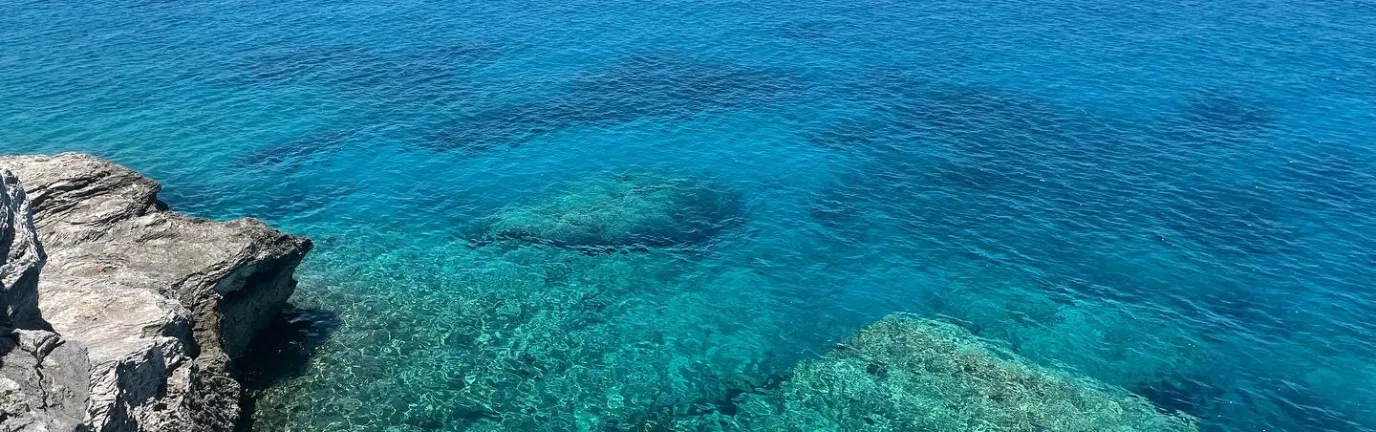 Tropical blue water