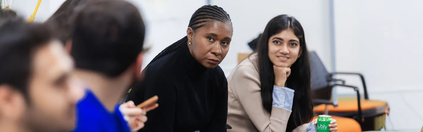 Students in a seminar listening intently