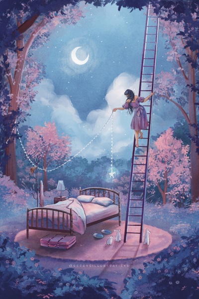 Stories That Made Me 4, 2024, Digital Illustration © Serene Chan, courtesy of the artist